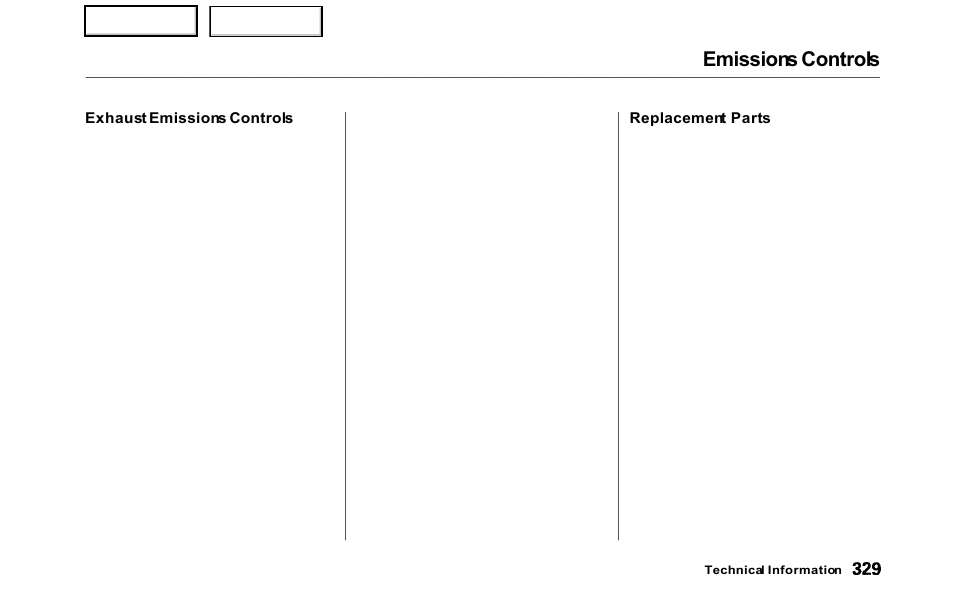 Emissions controls | HONDA 2000 Odyssey - Owner's Manual User Manual | Page 332 / 352