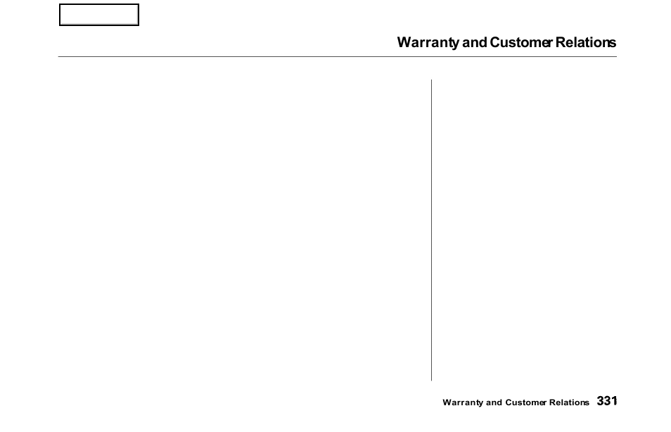 Warranty and customer relations | HONDA 2000 Odyssey - Owner's Manual User Manual | Page 334 / 352