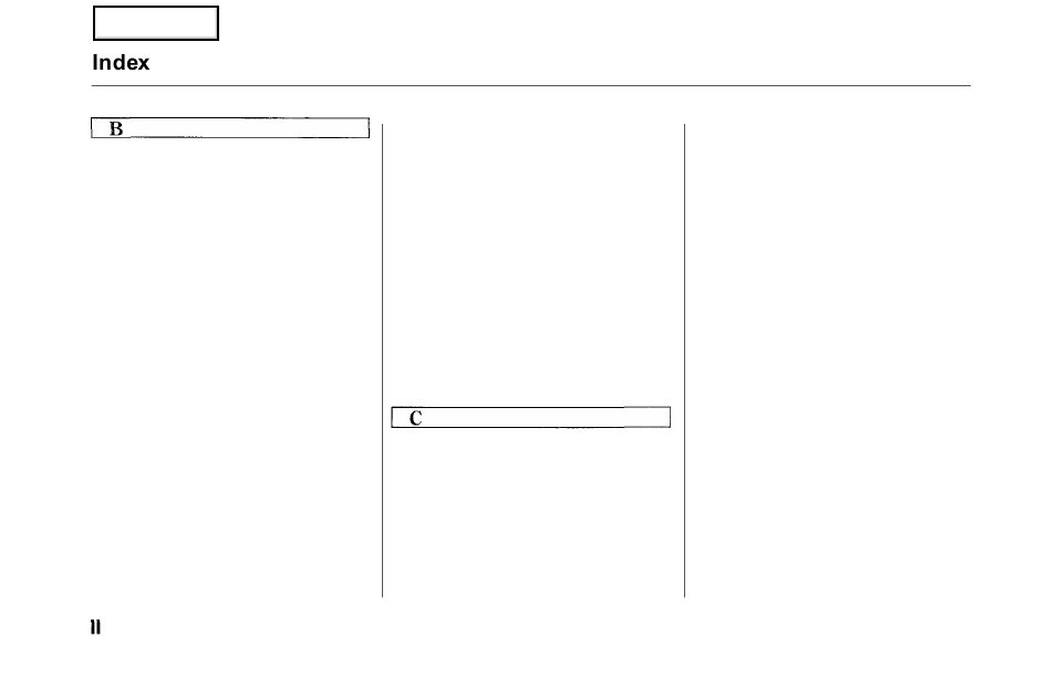 Index | HONDA 2000 Odyssey - Owner's Manual User Manual | Page 343 / 352