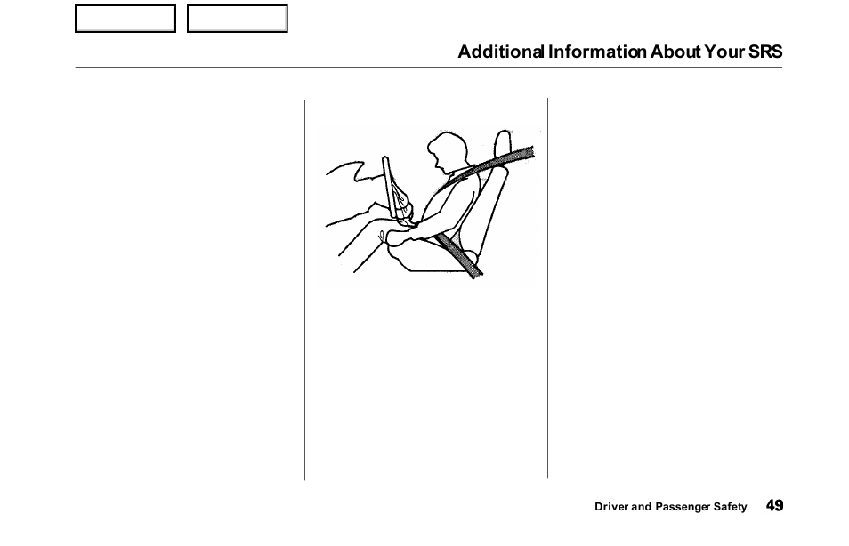 Additional information about your srs | HONDA 2000 Odyssey - Owner's Manual User Manual | Page 52 / 352