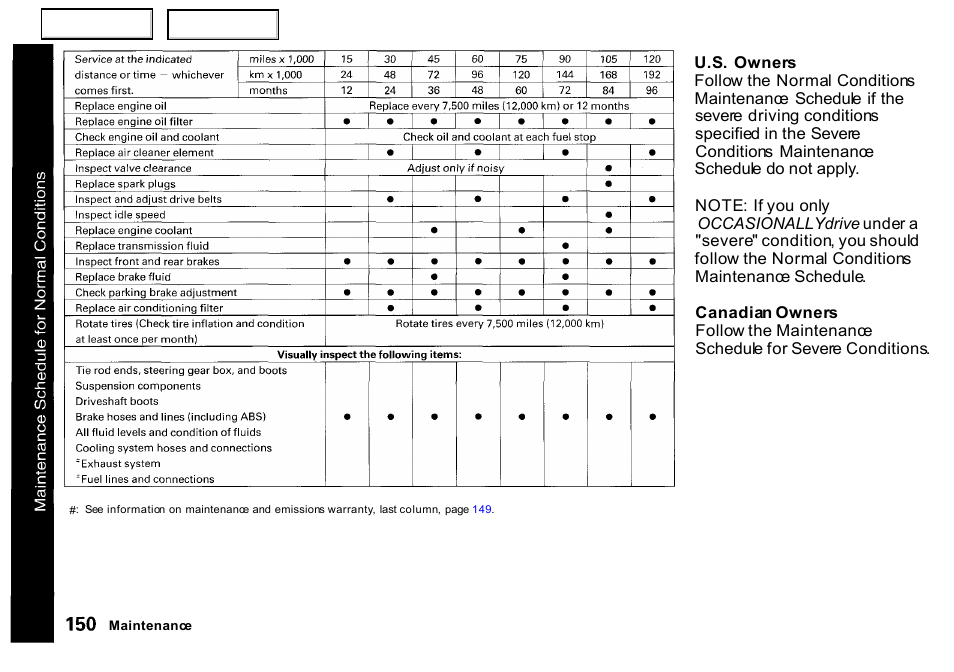 HONDA 2000 Insight  - Owner's Manual User Manual | Page 153 / 262