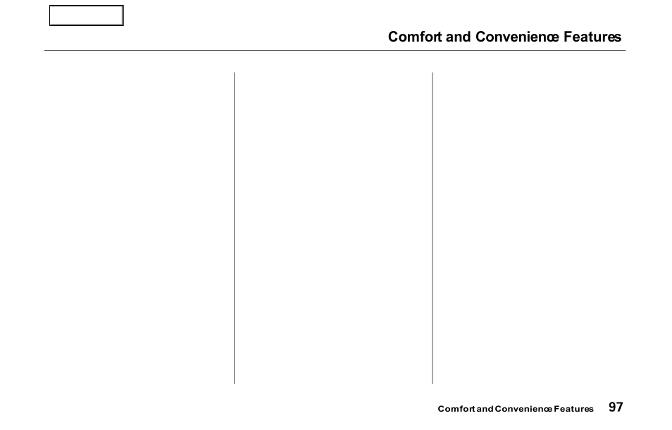 Comfort and convenience features | HONDA 2000 Prelude - Owner's Manual User Manual | Page 100 / 293