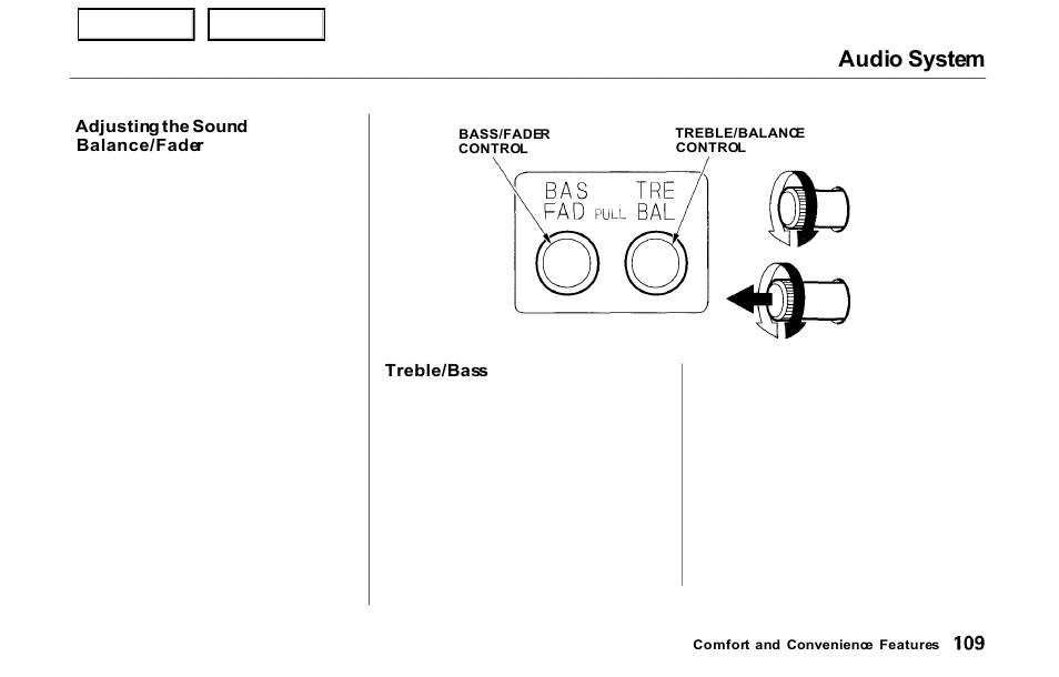 Audio system | HONDA 2000 Prelude - Owner's Manual User Manual | Page 112 / 293