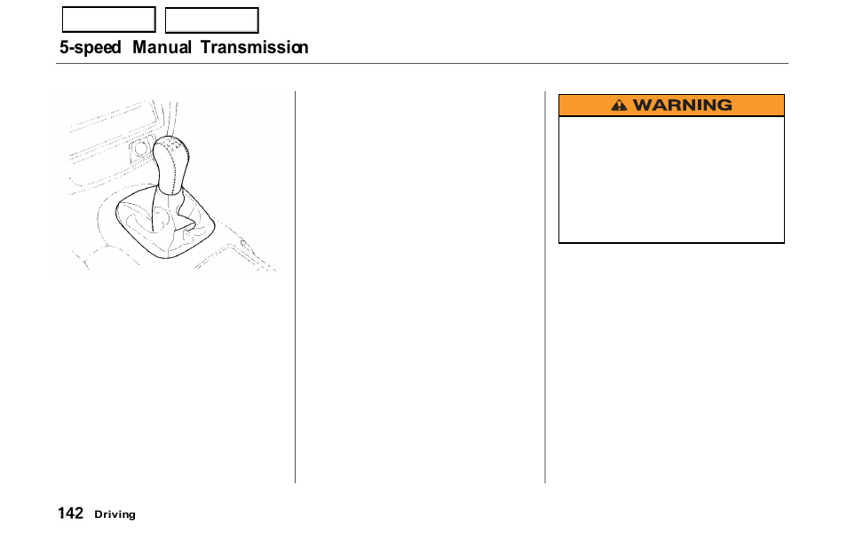 Spee d manual transmission | HONDA 2000 Prelude - Owner's Manual User Manual | Page 145 / 293