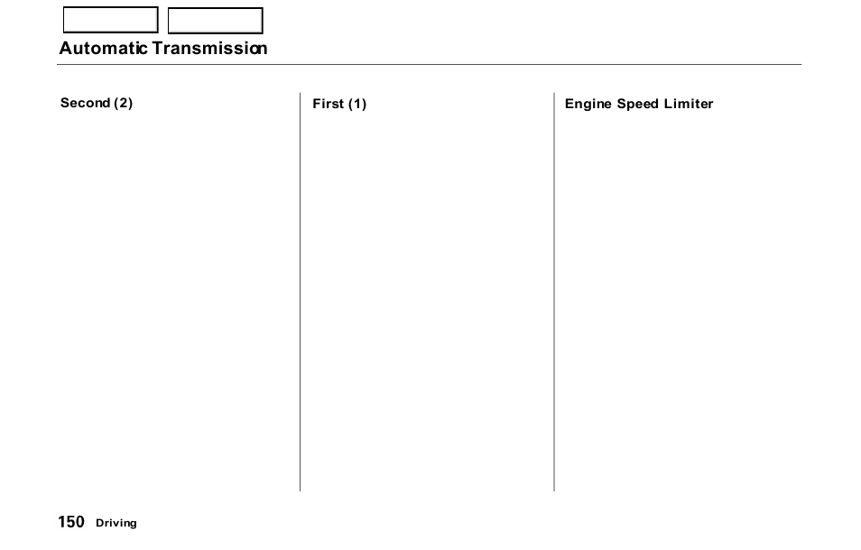 Automatic transmission | HONDA 2000 Prelude - Owner's Manual User Manual | Page 153 / 293