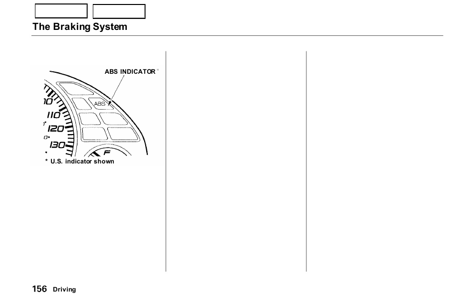 The braking system | HONDA 2000 Prelude - Owner's Manual User Manual | Page 159 / 293