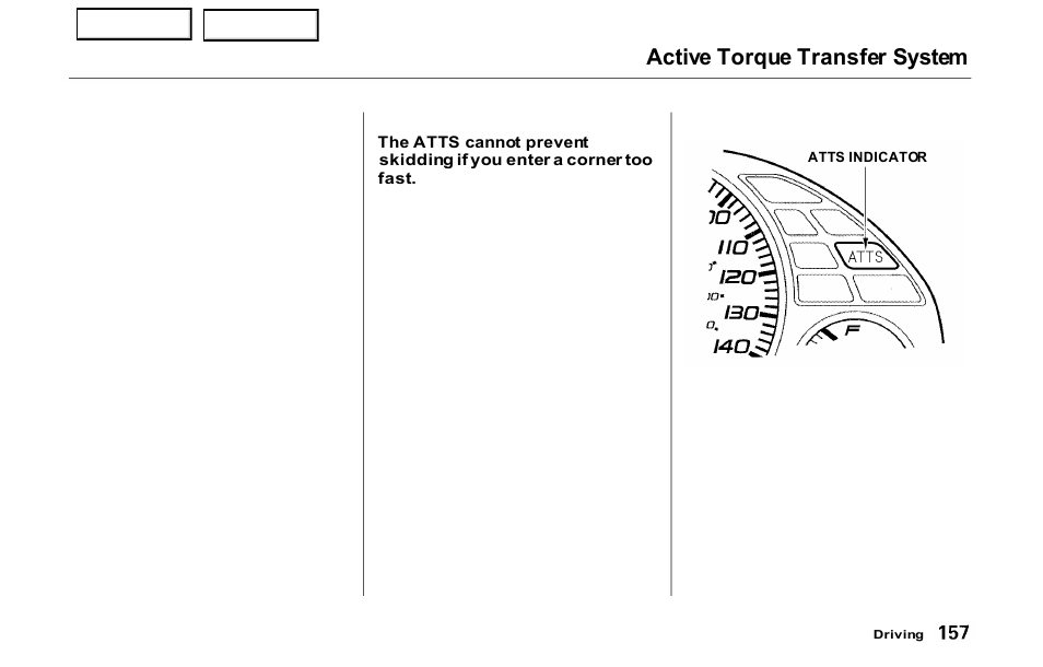 Active torque transfer system | HONDA 2000 Prelude - Owner's Manual User Manual | Page 160 / 293