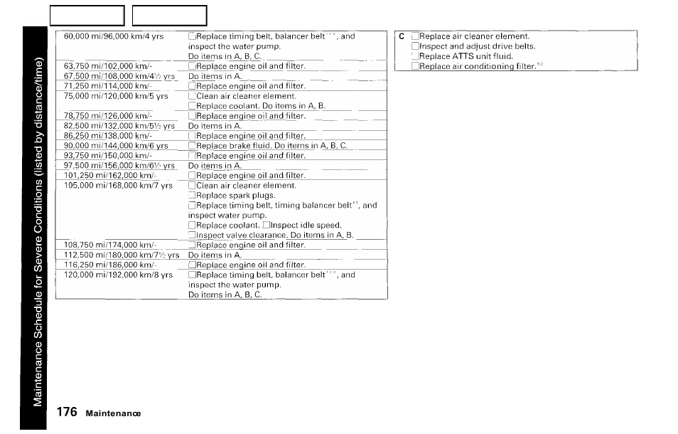 HONDA 2000 Prelude - Owner's Manual User Manual | Page 179 / 293