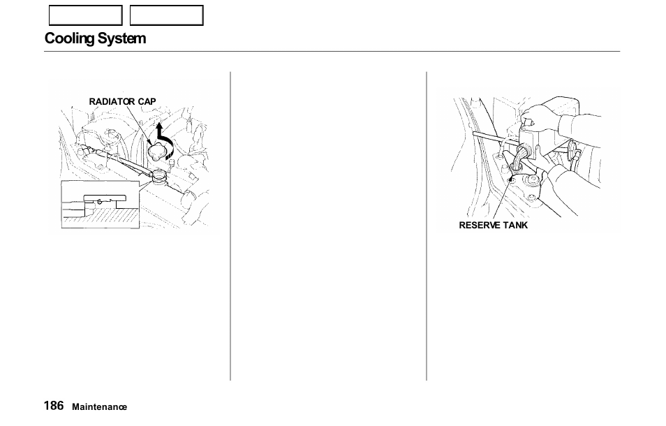 Cooling system | HONDA 2000 Prelude - Owner's Manual User Manual | Page 189 / 293