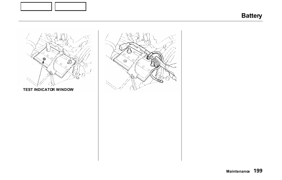 Battery | HONDA 2000 Prelude - Owner's Manual User Manual | Page 202 / 293