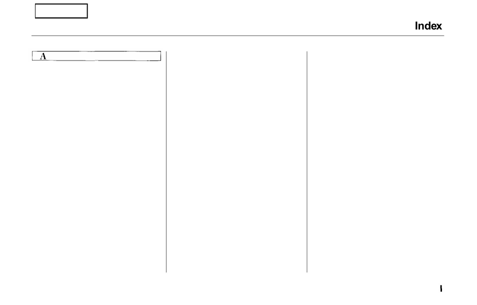 Index | HONDA 2000 Prelude - Owner's Manual User Manual | Page 284 / 293