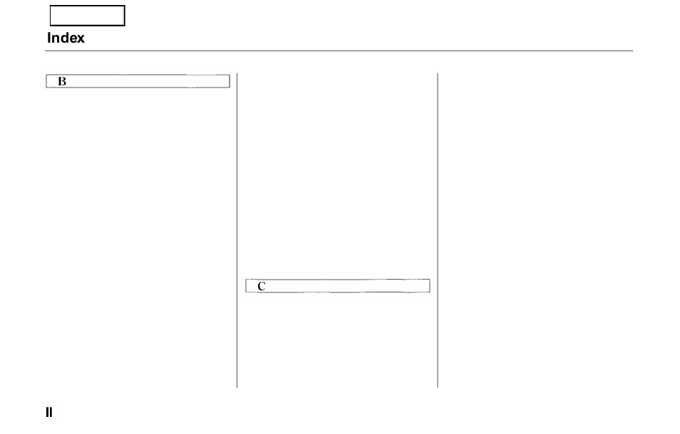 Index | HONDA 2000 Prelude - Owner's Manual User Manual | Page 285 / 293