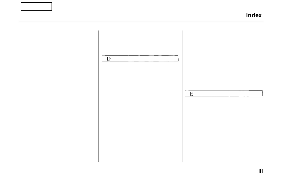 Index | HONDA 2000 Prelude - Owner's Manual User Manual | Page 286 / 293