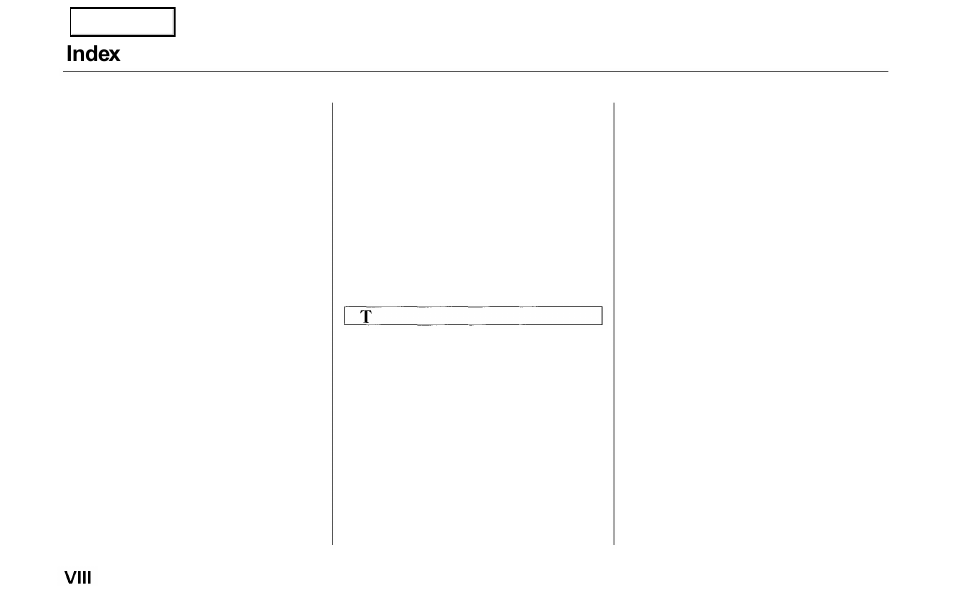 Index | HONDA 2000 Prelude - Owner's Manual User Manual | Page 291 / 293