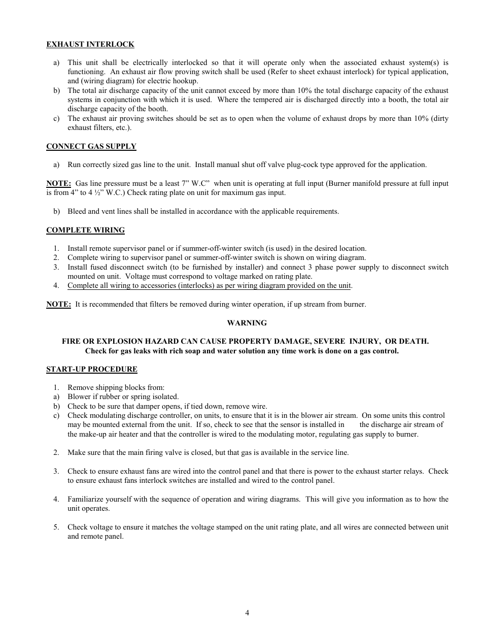 Start-up procedure | I.C.E. BMA-136 HBR User Manual | Page 5 / 22