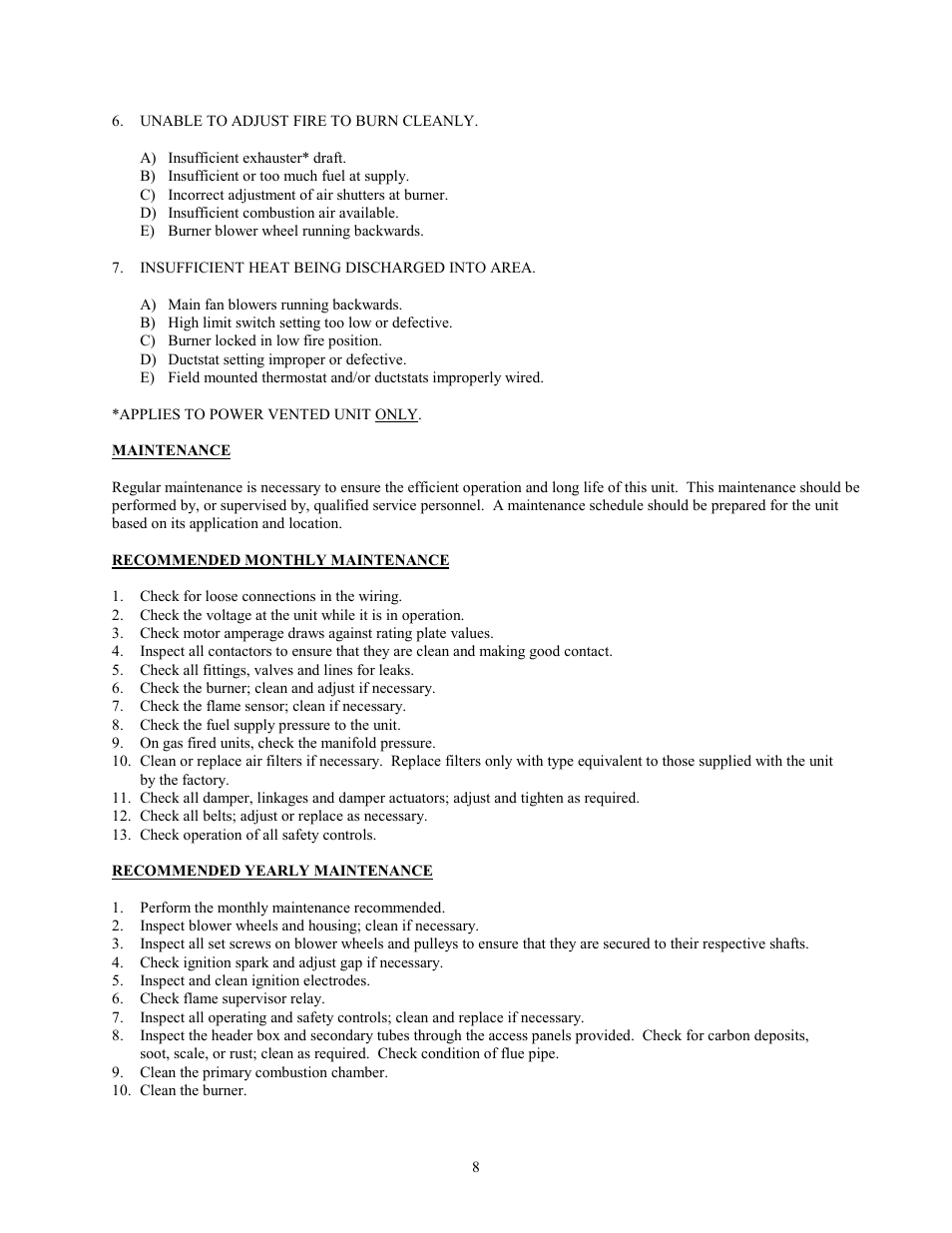 Maintenance | I.C.E. GIDM-325 User Manual | Page 9 / 29