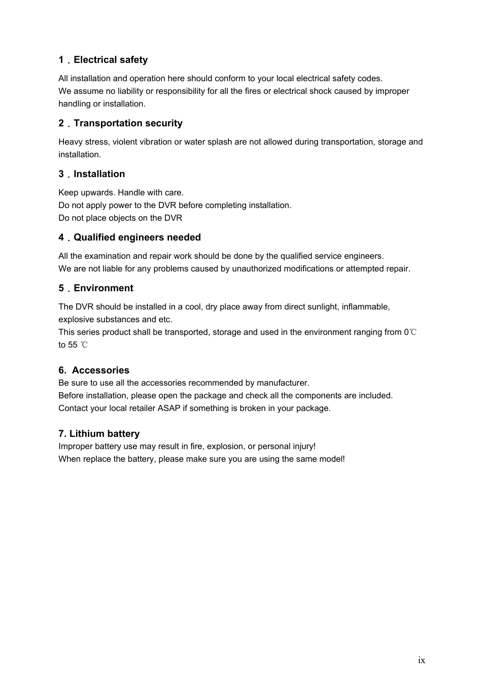IC Realtime Max Series: 4/8/16 Channel D1 1.5U Standalone DVR User Manual | Page 10 / 197