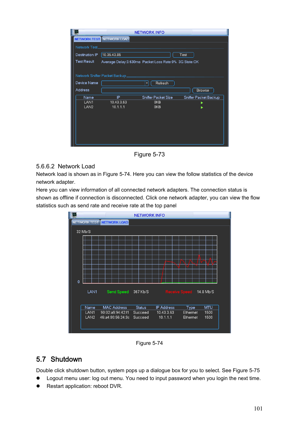 7 shutdown | IC Realtime Max Series: 4/8/16 Channel D1 1.5U Standalone DVR User Manual | Page 111 / 197