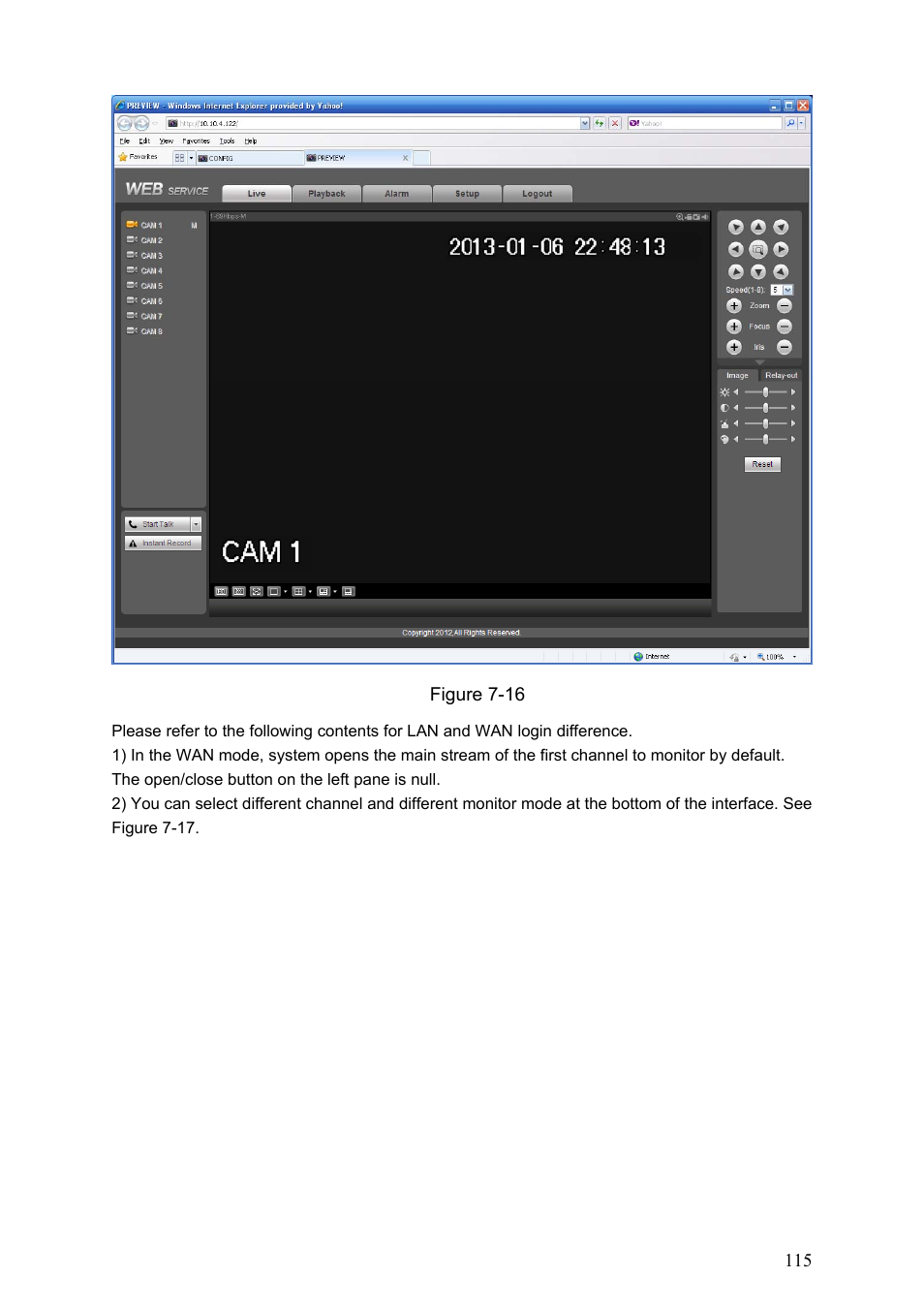 IC Realtime Max Series: 4/8/16 Channel D1 1.5U Standalone DVR User Manual | Page 125 / 197