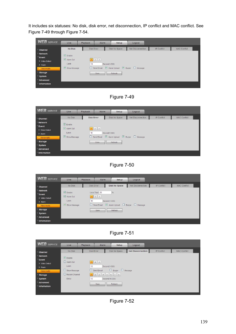 IC Realtime Max Series: 4/8/16 Channel D1 1.5U Standalone DVR User Manual | Page 149 / 197