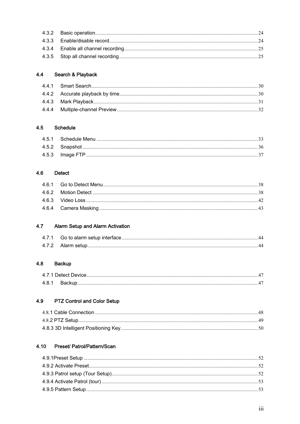 IC Realtime Max Series: 4/8/16 Channel D1 1.5U Standalone DVR User Manual | Page 4 / 197