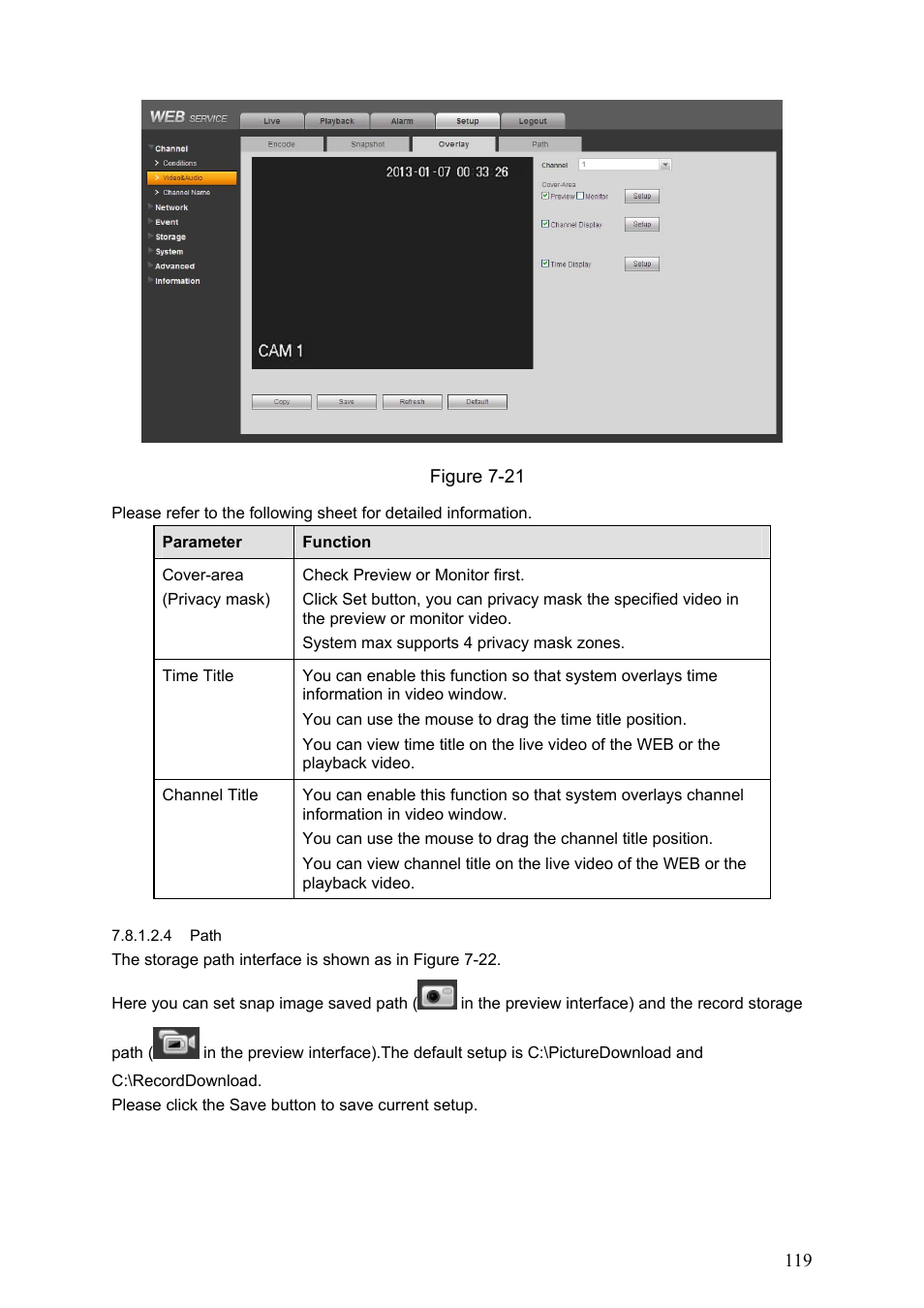 IC Realtime Flex Series: 8-CH High Performance H.264E 2U DVR with DVD-RW User Manual | Page 129 / 195