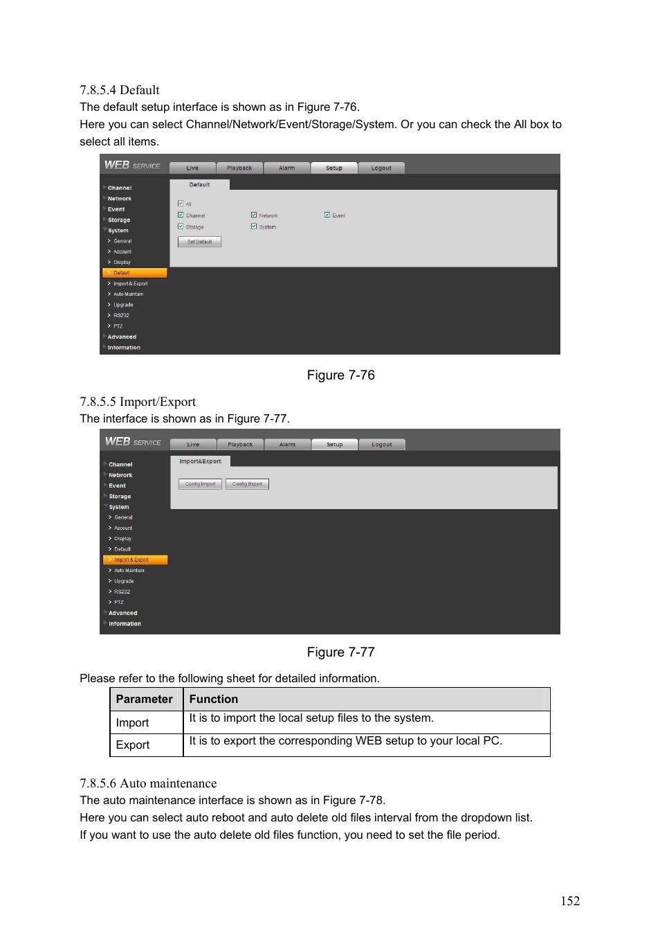 IC Realtime Flex Series: 8-CH High Performance H.264E 2U DVR with DVD-RW User Manual | Page 162 / 195