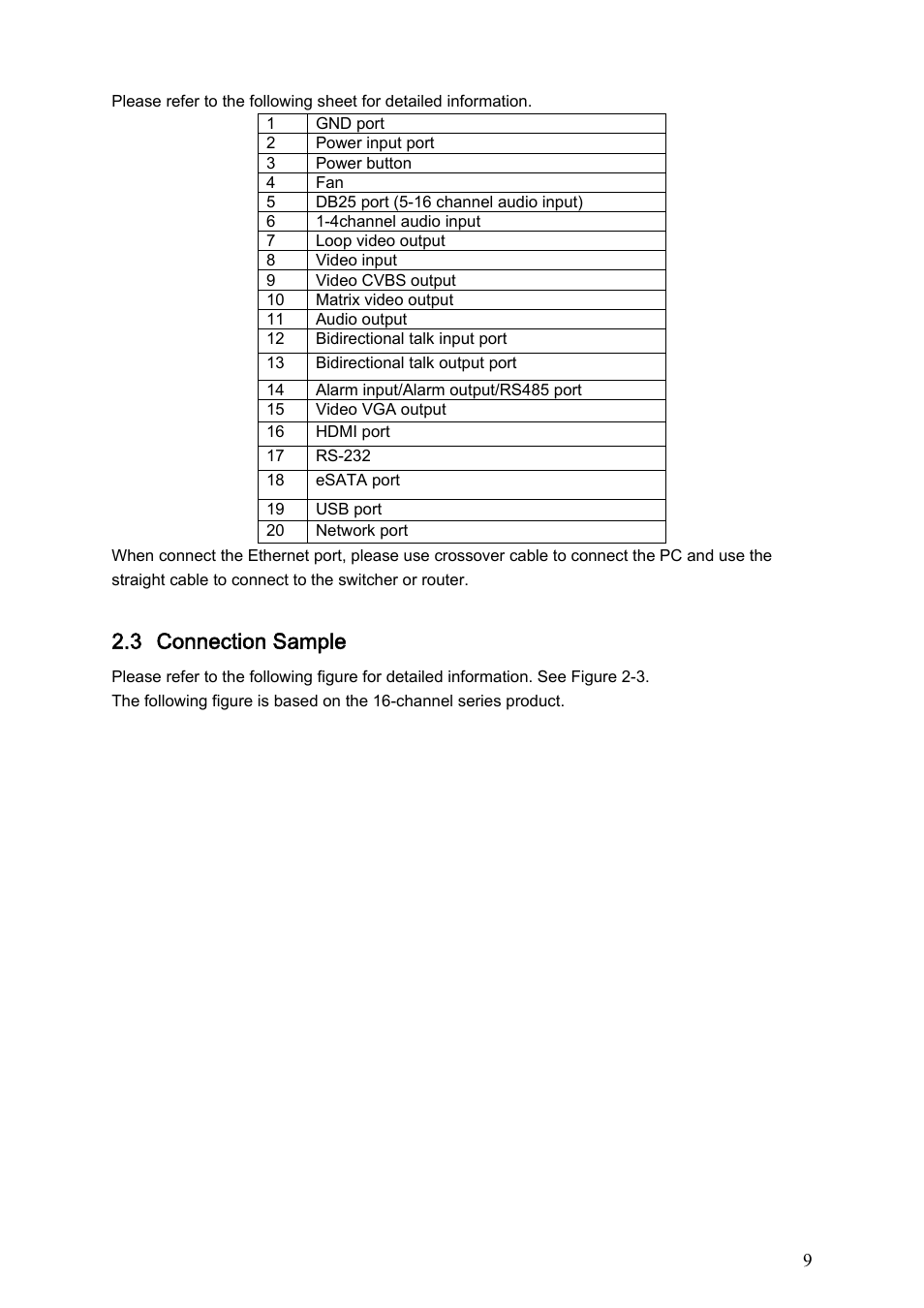 3 connection sample | IC Realtime Flex Series: 8-CH High Performance H.264E 2U DVR with DVD-RW User Manual | Page 19 / 195