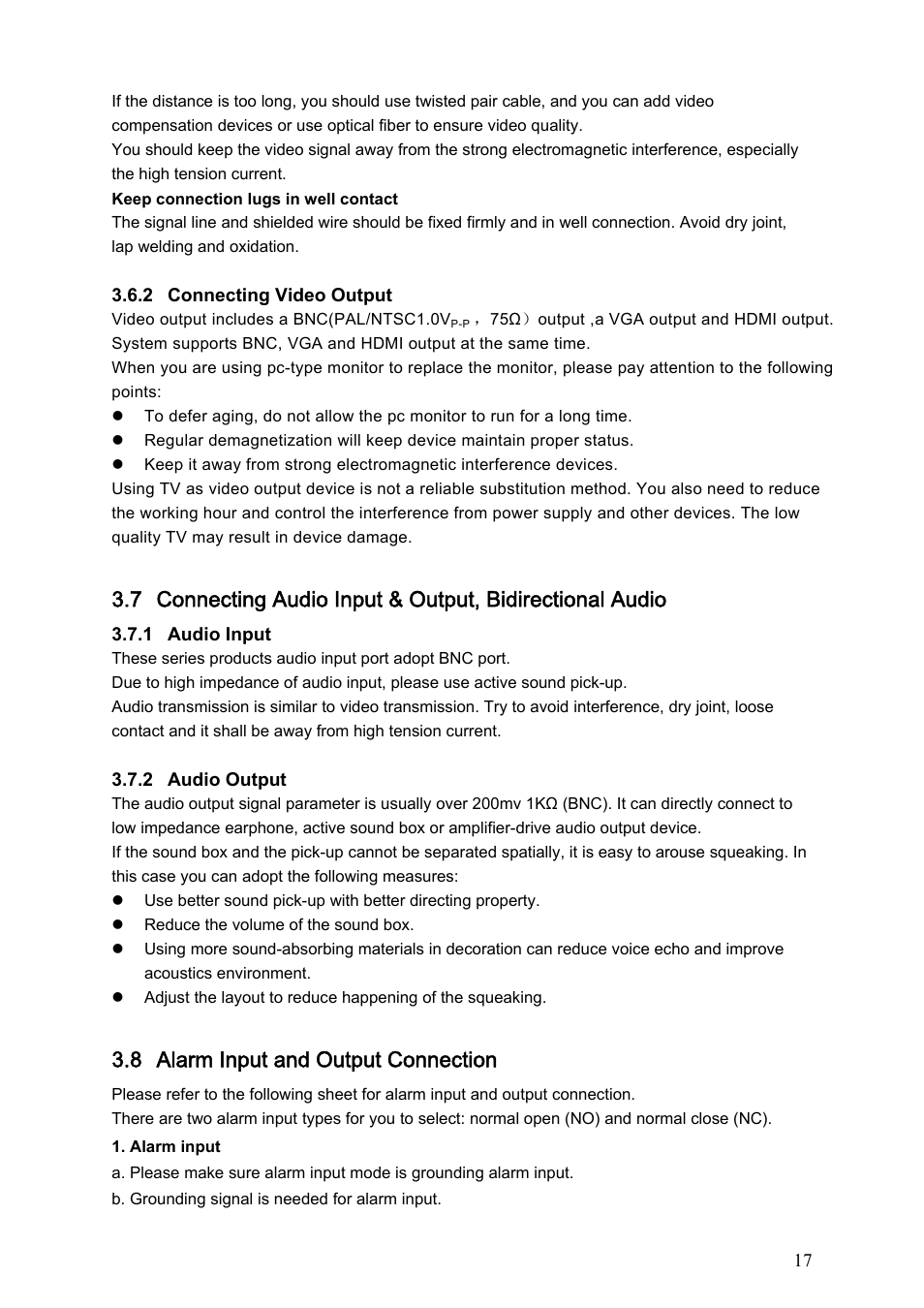 8 alarm input and output connection | IC Realtime Flex Series: 8-CH High Performance H.264E 2U DVR with DVD-RW User Manual | Page 27 / 195