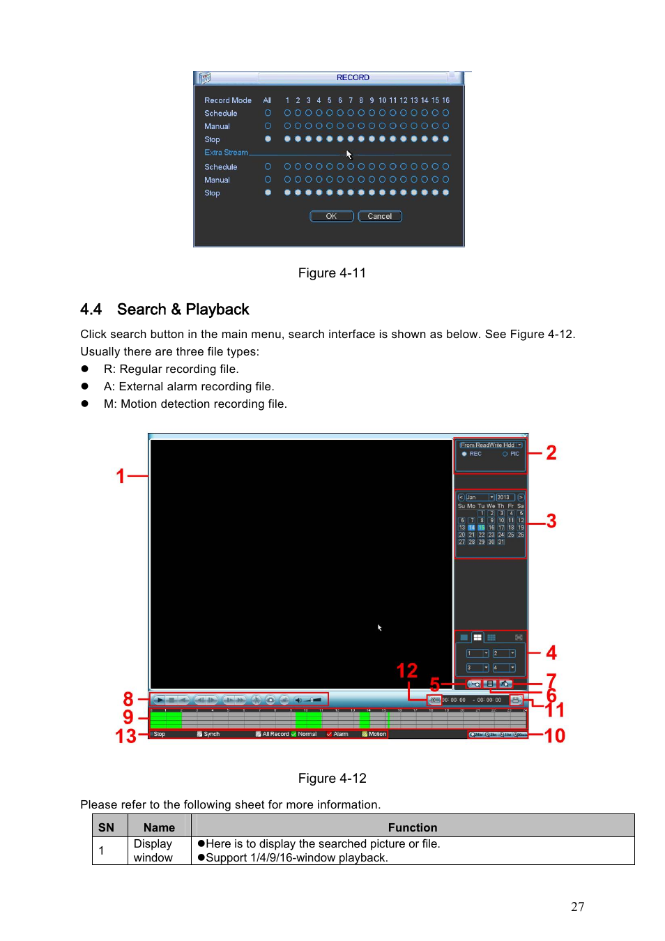 4 search & playback | IC Realtime Flex Series: 8-CH High Performance H.264E 2U DVR with DVD-RW User Manual | Page 37 / 195