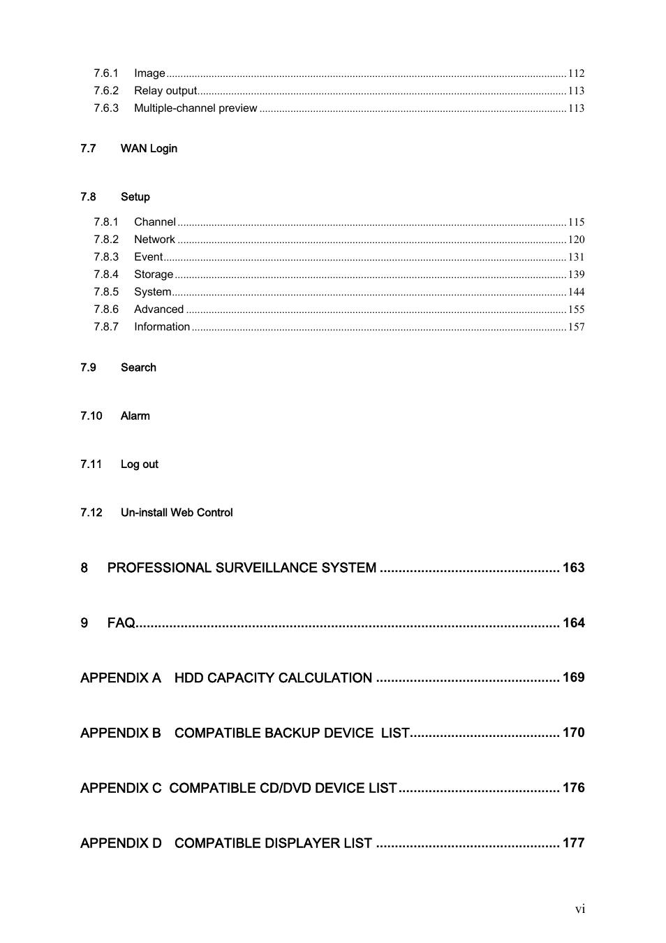 IC Realtime Flex Series: 8-CH High Performance H.264E 2U DVR with DVD-RW User Manual | Page 7 / 195