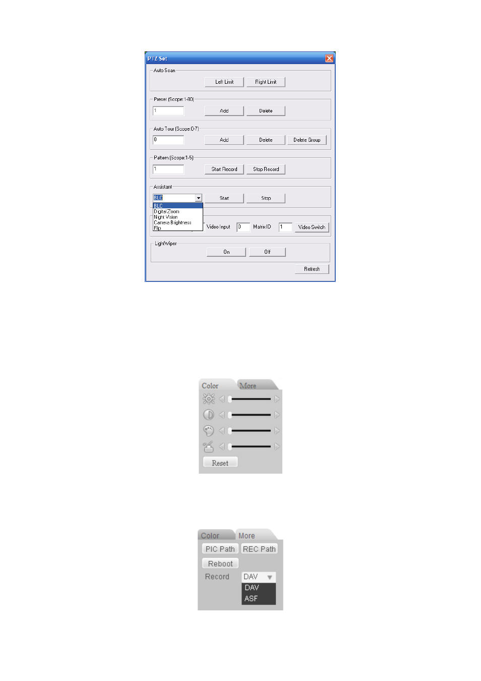 Color, Picture path and record path, 43h4 | Figure 7-13, 3 color, Figure 7-14, Click more button in, You can see an interface is shown as in, Figure 7-15 | IC Realtime Flex Series: 32-CH High Performance H.264E 2U DVR User Manual | Page 119 / 180