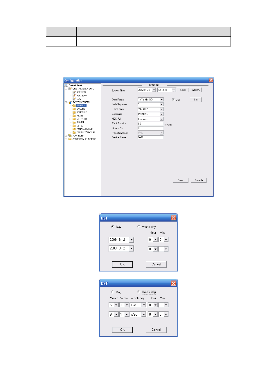 System configuration | IC Realtime Flex Series: 32-CH High Performance H.264E 2U DVR User Manual | Page 125 / 180