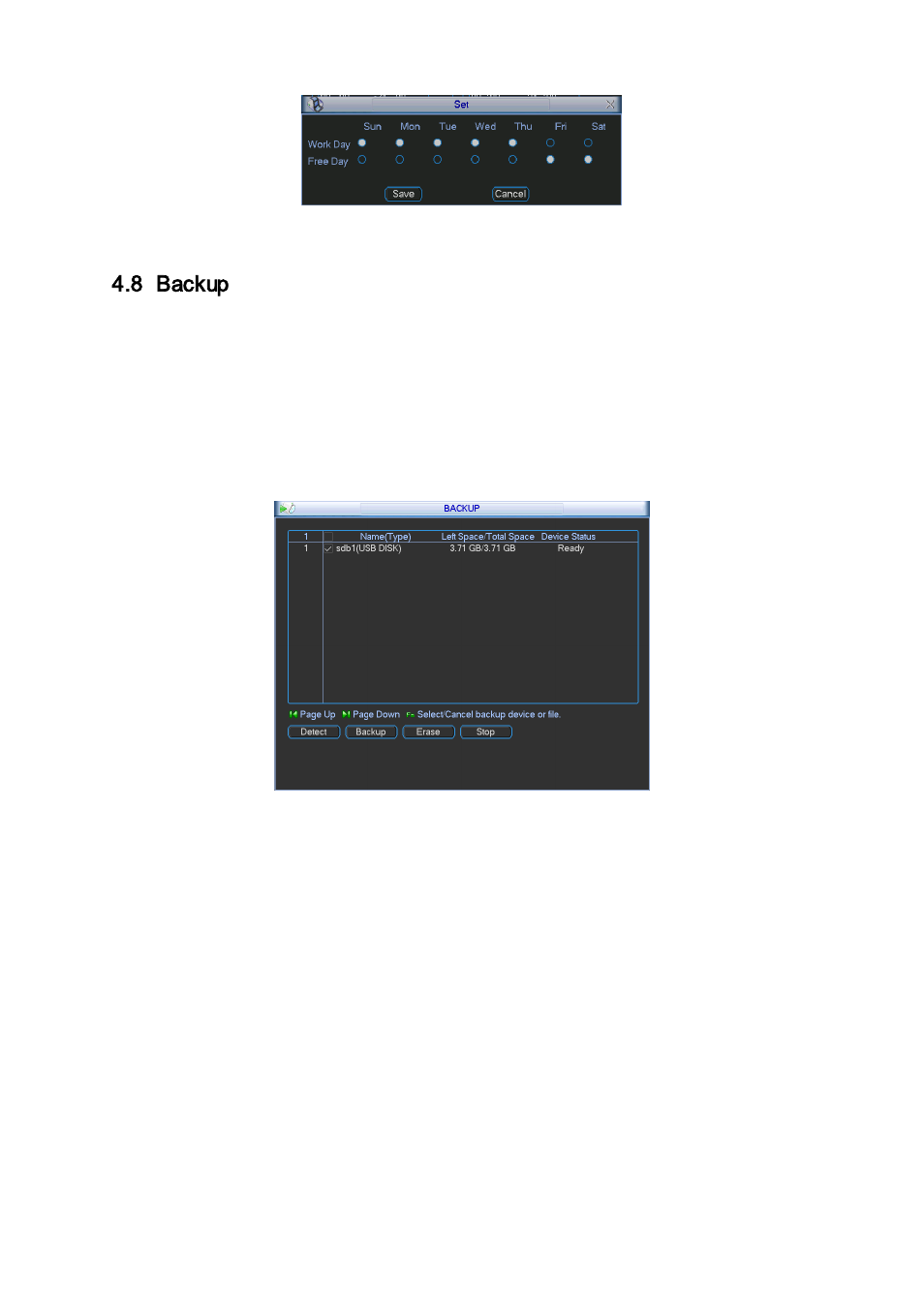 Backup, 1 det ect device, Figure 4-30 | 8 backup | IC Realtime Flex Series: 32-CH High Performance H.264E 2U DVR User Manual | Page 58 / 180