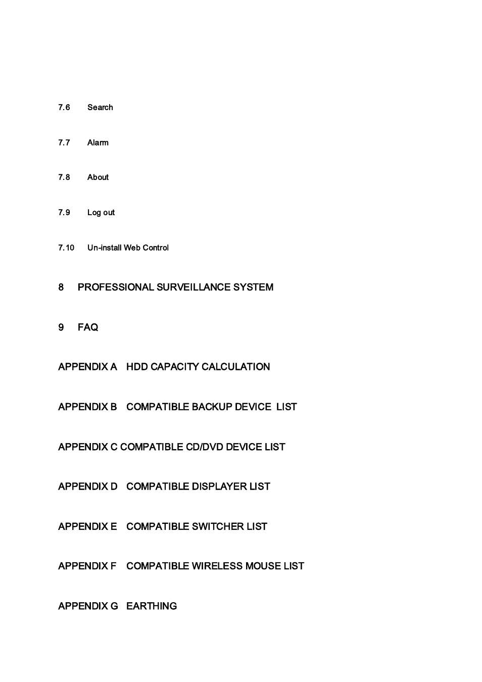 IC Realtime Flex Series: 32-CH High Performance H.264E 2U DVR User Manual | Page 7 / 180