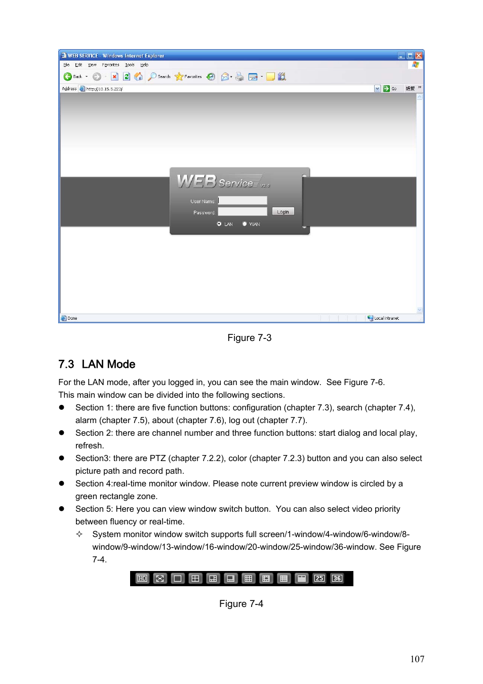3 lan mode | IC Realtime Flex Series: 64 Channel 2CIF 3U Standalone DVR User Manual | Page 117 / 185