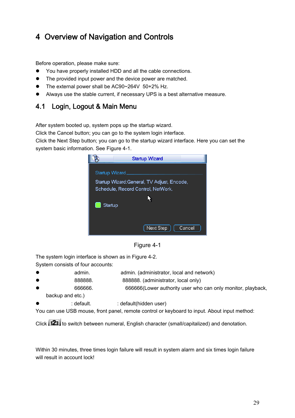 4 overview of navigation and controls, 1 login, logout & main menu | IC Realtime Flex Series: 64 Channel 2CIF 3U Standalone DVR User Manual | Page 39 / 185