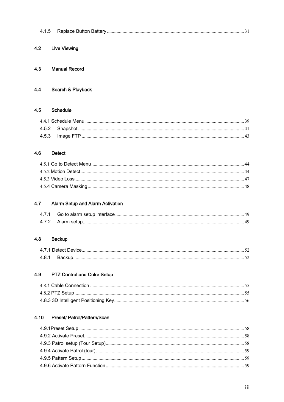 IC Realtime Flex Series: 64 Channel 2CIF 3U Standalone DVR User Manual | Page 4 / 185