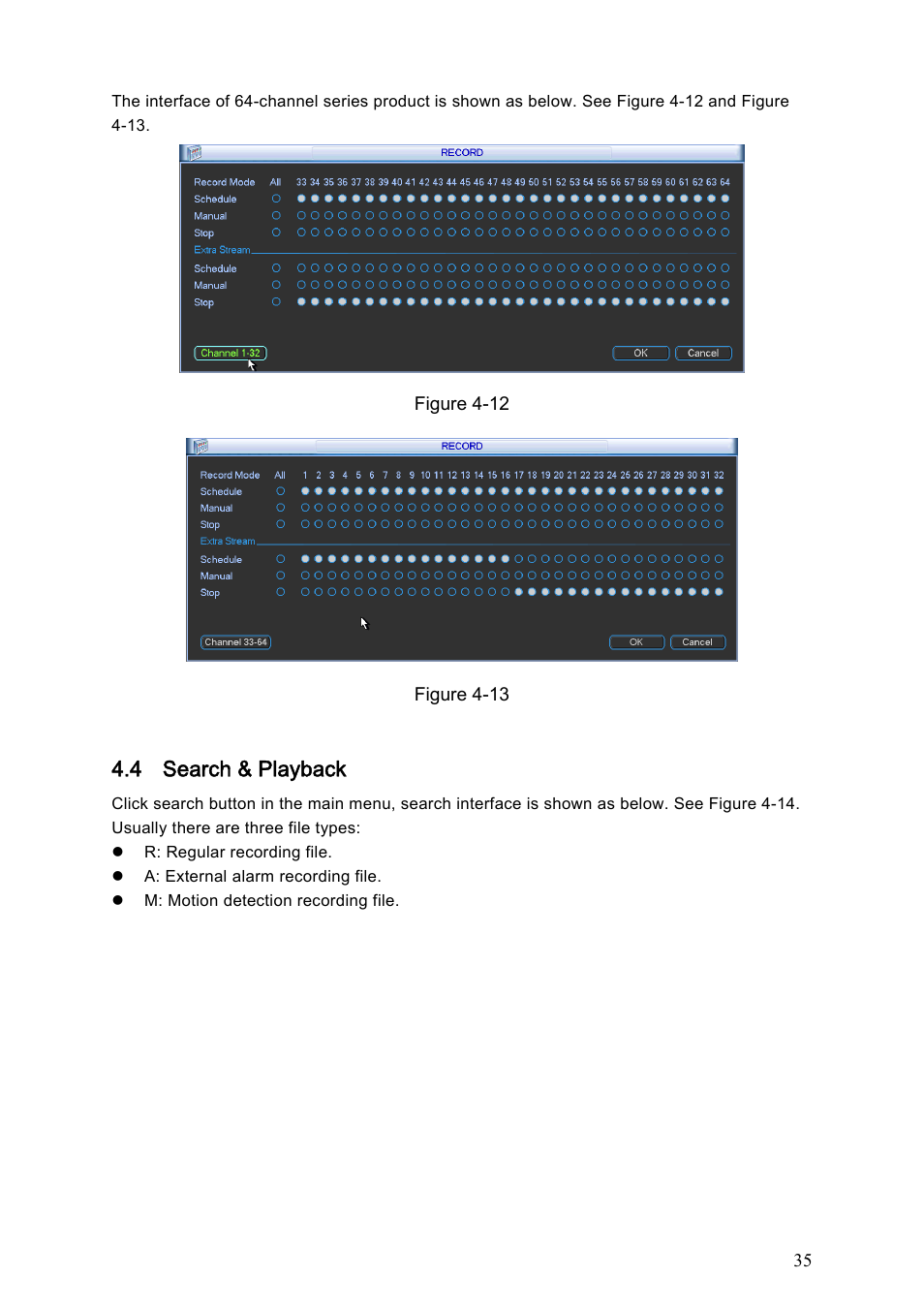 4 search & playback | IC Realtime Flex Series: 64 Channel 2CIF 3U Standalone DVR User Manual | Page 45 / 185