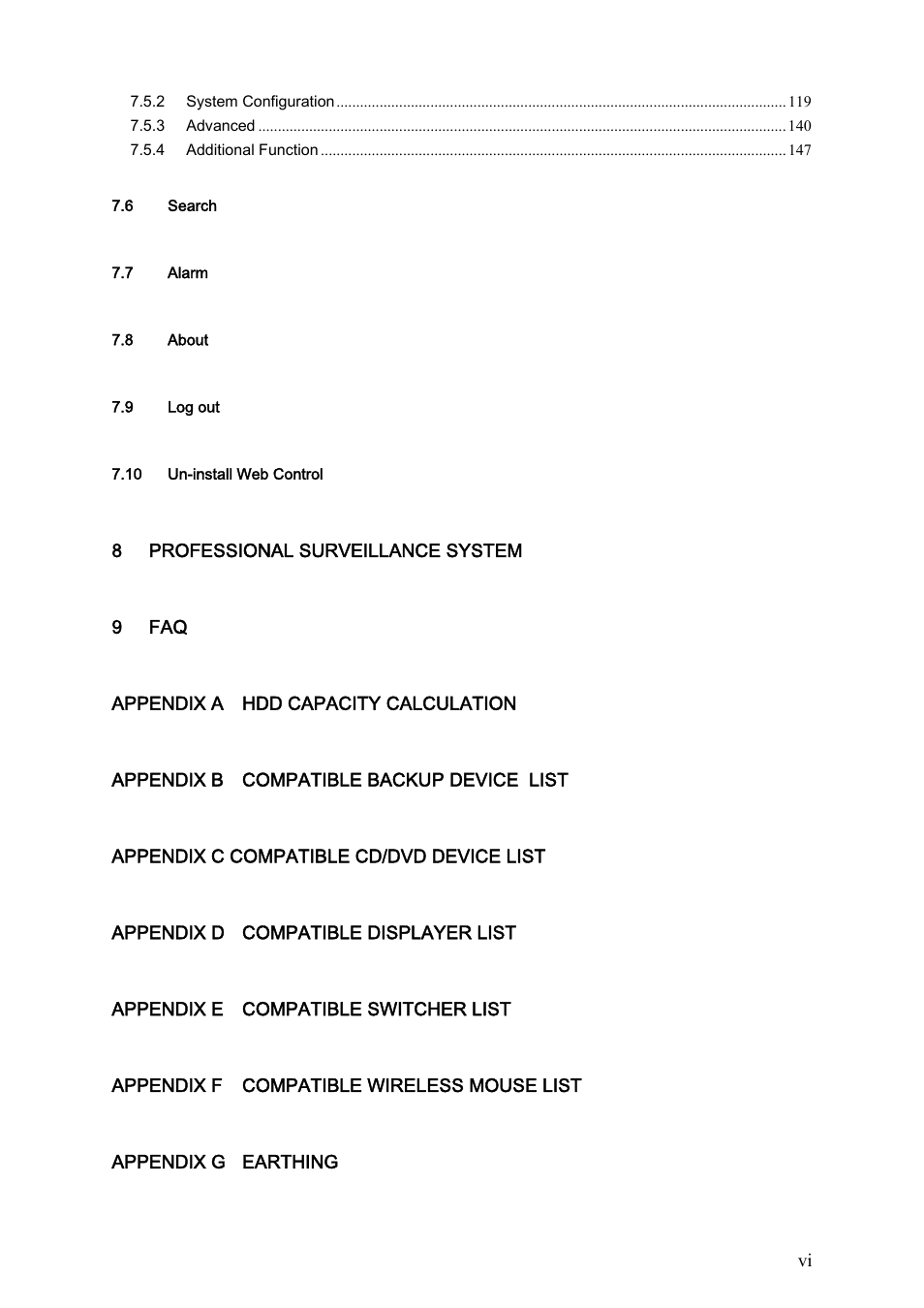 IC Realtime Flex Series: 64 Channel 2CIF 3U Standalone DVR User Manual | Page 7 / 185