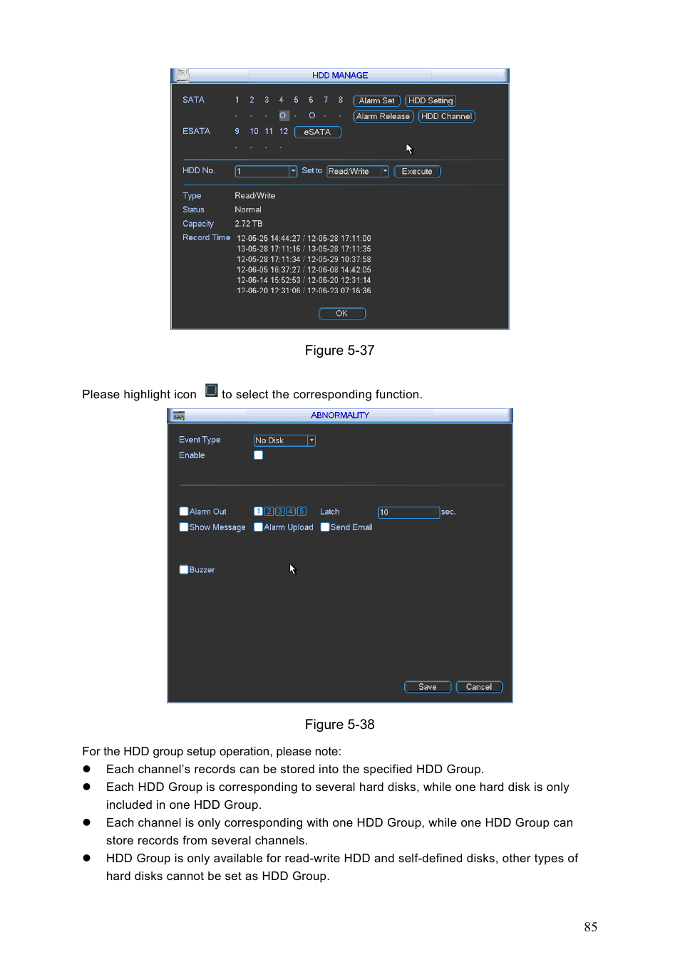 IC Realtime Flex Series: 64 Channel 2CIF 3U Standalone DVR User Manual | Page 95 / 185
