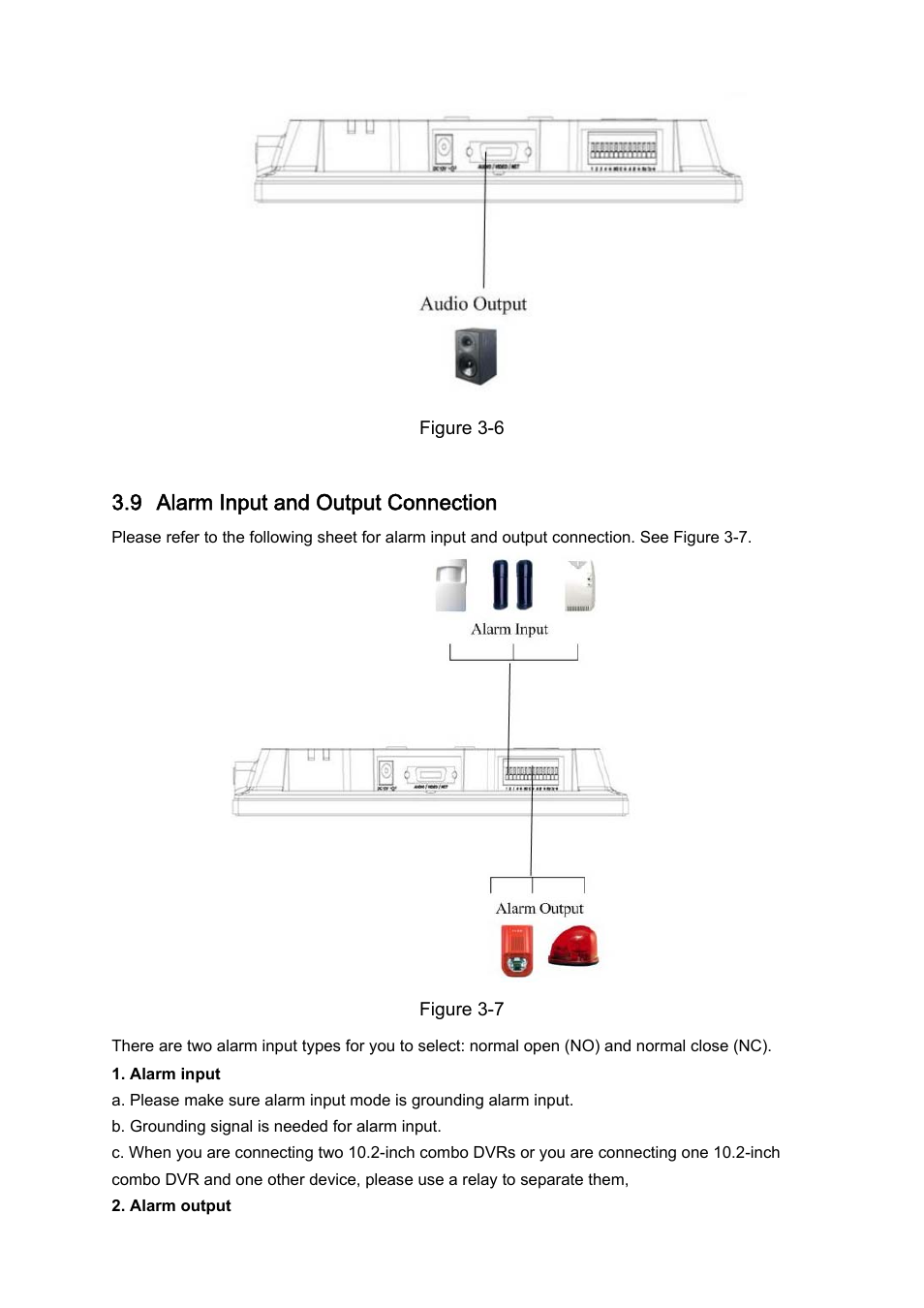 9 alarm input and output connection | IC Realtime Combo Series: 8 Channel DVR with built-in 10 LCD monitor User Manual | Page 27 / 153