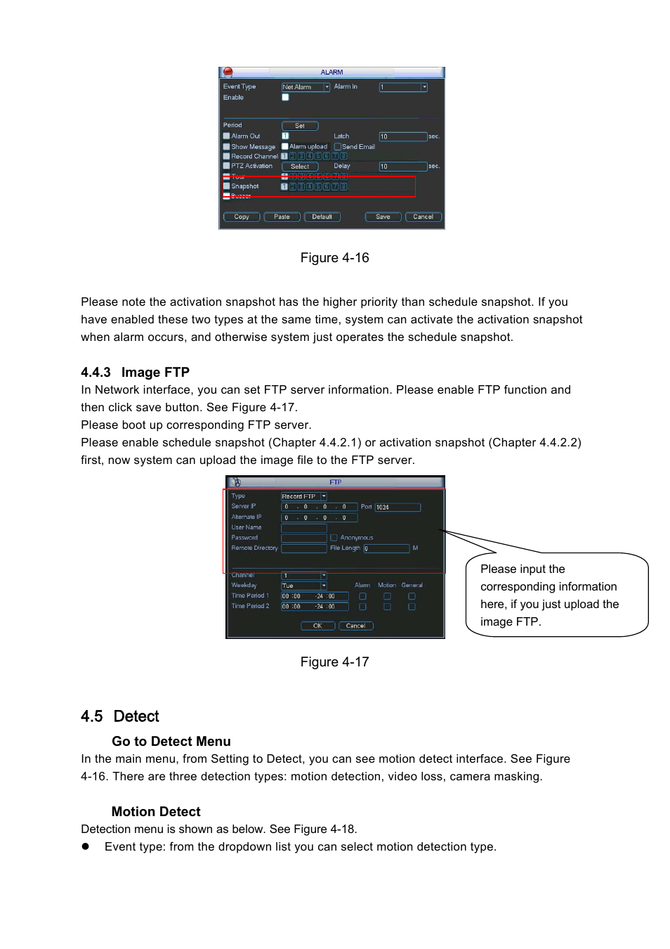 5 detect | IC Realtime Combo Series: 8 Channel DVR with built-in 10 LCD monitor User Manual | Page 42 / 153