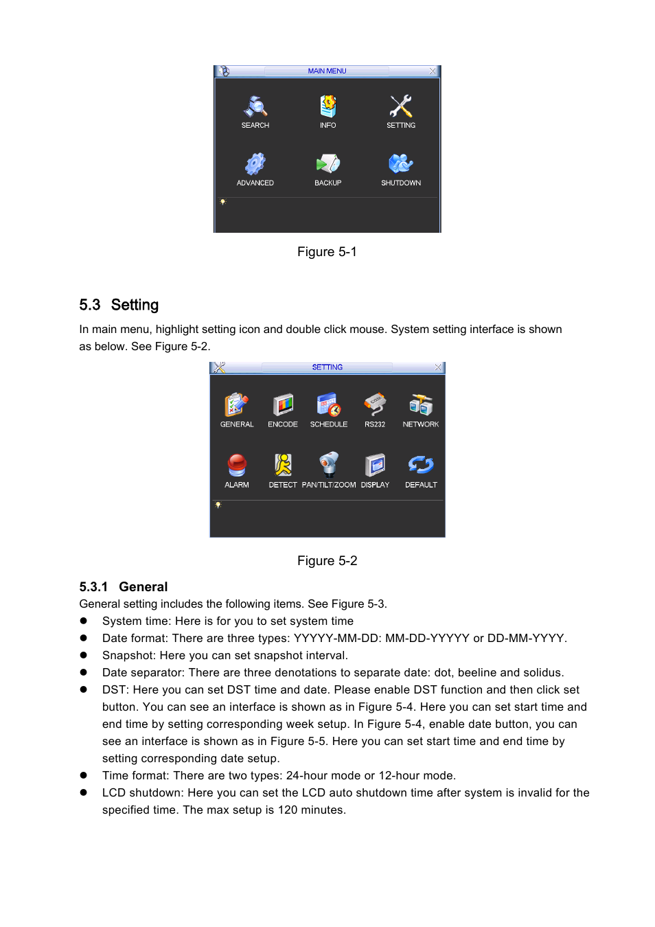 3 setting | IC Realtime Combo Series: 8 Channel DVR with built-in 10 LCD monitor User Manual | Page 57 / 153