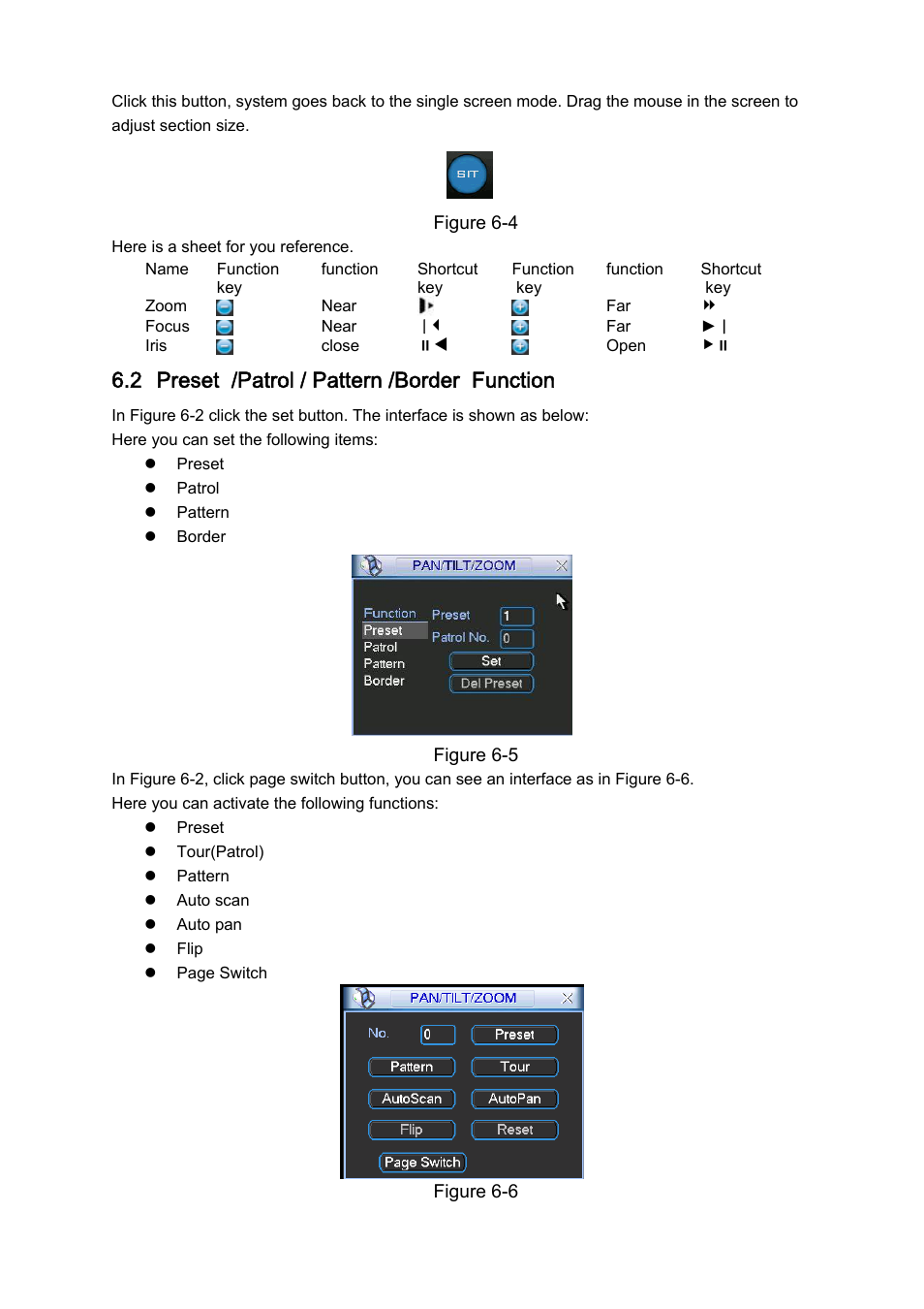 2 preset /patrol / pattern /border function | IC Realtime Combo Series: 8 Channel DVR with built-in 10 LCD monitor User Manual | Page 87 / 153