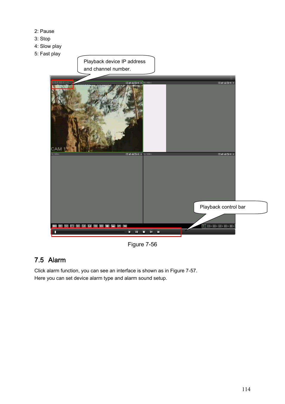 5 alarm | IC Realtime Combo Series: 8 Channel DVR with built-in 19 LCD monitor User Manual | Page 123 / 141