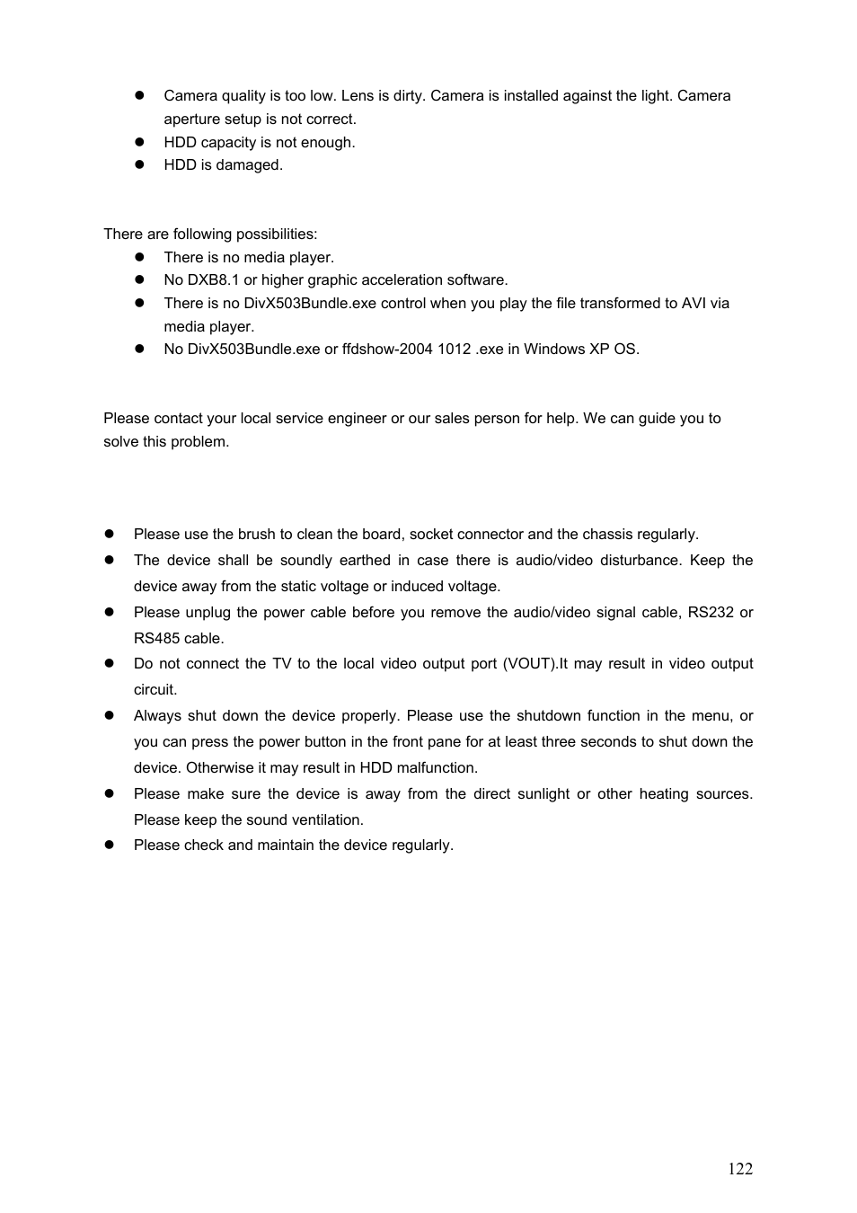 Daily maintenance | IC Realtime Combo Series: 8 Channel DVR with built-in 19 LCD monitor User Manual | Page 131 / 141