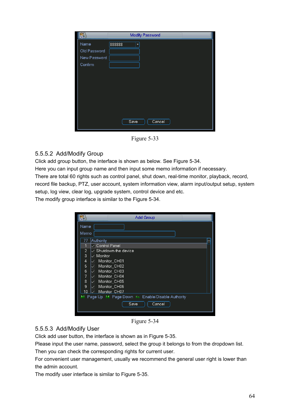 IC Realtime Combo Series: 8 Channel DVR with built-in 19 LCD monitor User Manual | Page 73 / 141