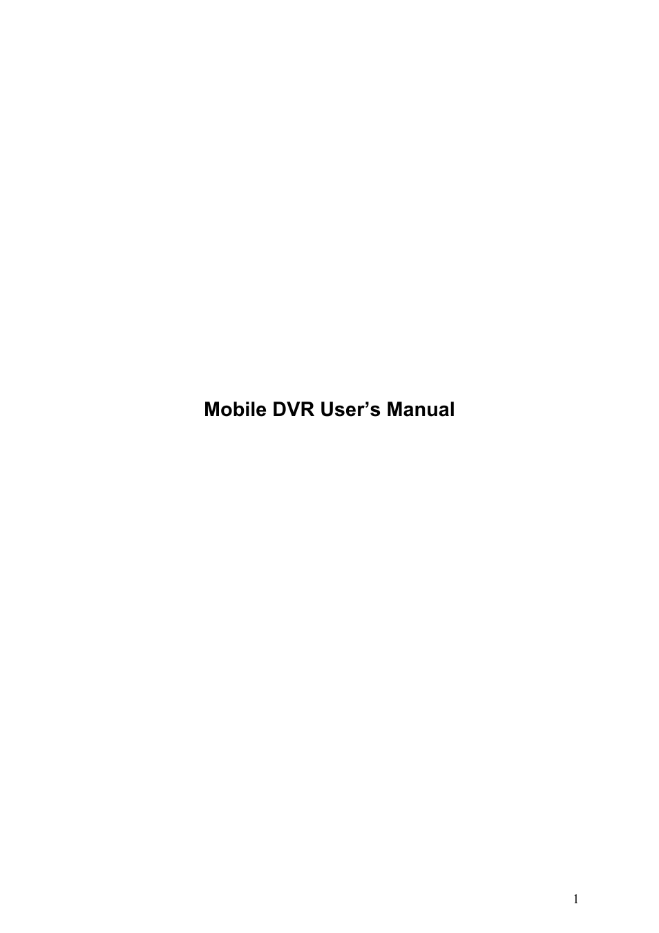 IC Realtime Specialty: 4-CH Mobile DVR User Manual | 137 pages