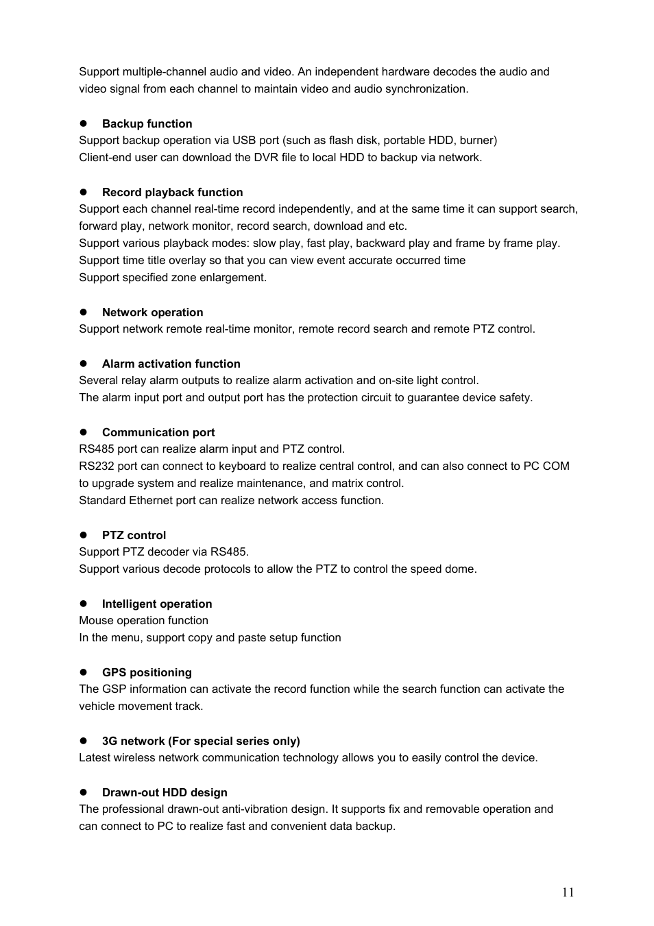 IC Realtime Specialty: 4-CH Mobile DVR User Manual | Page 11 / 137